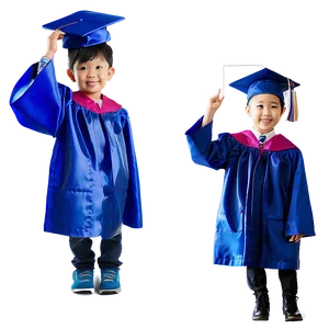 Kindergarten Graduation Caps In Air Png 95 PNG Image