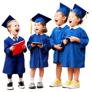 Kindergarten Graduation Chorus Singing Png Upw82 PNG Image