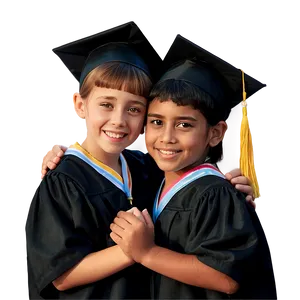 Kindergarten Graduation Friends Hugging Png Voj PNG Image