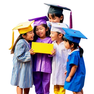 Kindergarten Graduation Group Hug Png Mme7 PNG Image