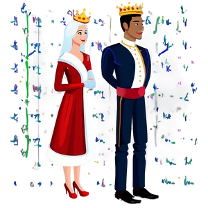 King And Queen Illustration Png 45 PNG Image