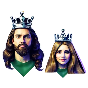 King And Queen Illustration Png 49 PNG Image