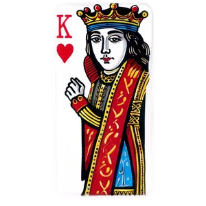 King Of Hearts Playing Card Png Nhj86 PNG Image