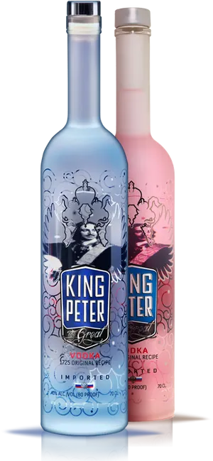 King Peter Vodka Bottles PNG Image