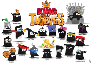 Kingof Thieves Character Collection PNG Image