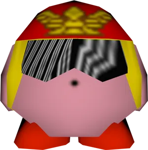 Kirby Blurred Background PNG Image