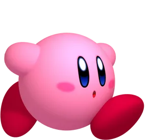 Kirby Character Close Up PNG Image