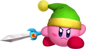 Kirby Sword Ability PNG Image