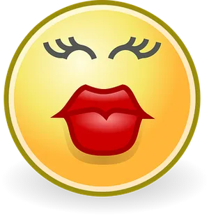 Kissing Face Emoji PNG Image