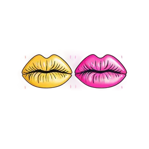 Kissy Lips B PNG Image