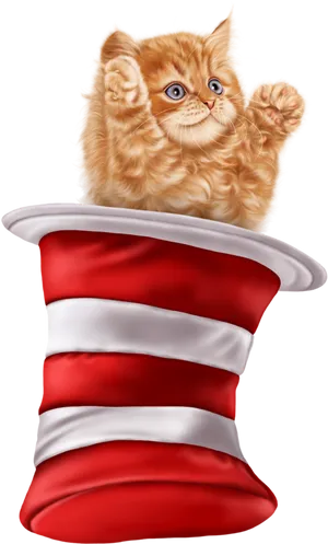 Kitteninthe Hat PNG Image