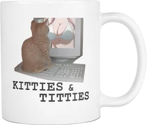 Kittiesand Titties Mug PNG Image