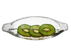 Kiwi Slicesin Glass Bowl PNG