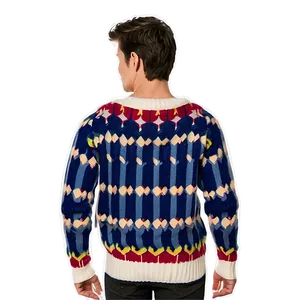 Knitted Winter Sweater Pattern PNG 55