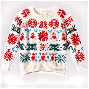 Knitted Winter Sweater Pattern PNG Iuu PNG