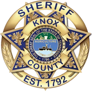 Knox County Sheriff Badge PNG Image