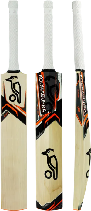 Kookaburra Cricket Bats Trio PNG Image