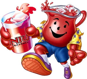 Kool Aid Man Sports Mascot PNG Image