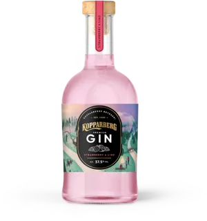 Kopparberg Strawberry Lime Gin Bottle PNG Image