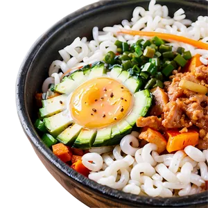 Korean Bibimbap Bowl Recipe Png Mqm PNG Image