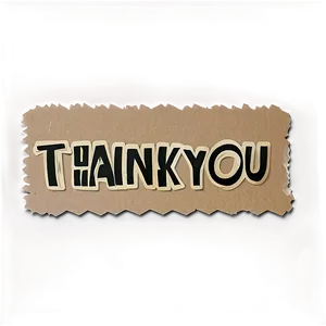 Kraft Paper Thank You Stickers Png Drv29 PNG Image