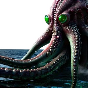 Kraken Emerging From Sea Png Dcu PNG Image