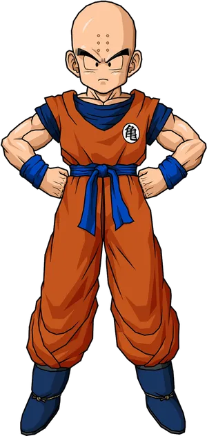 Krillin D B Z Full Stance PNG Image