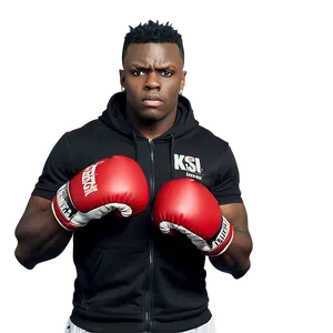 Ksi Boxing Stance Png 06252024 PNG Image