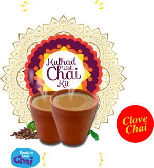 Kulhad Chai Kit Advertisement PNG Image