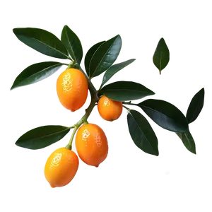 Kumquat With Leaves Png 39 PNG Image