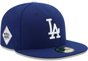 L A Dodgers World Series Cap PNG Image