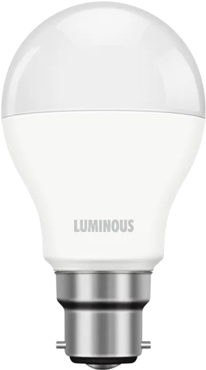 L E D Bulb Luminous White Background PNG Image