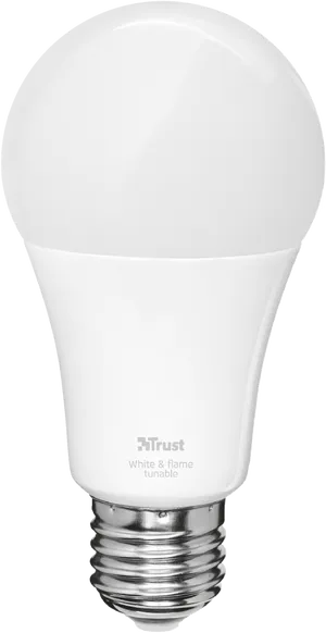 L E D Bulb White Flame Tunable PNG Image