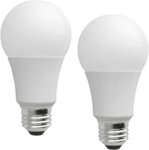 L E D Light Bulbs White Background PNG Image