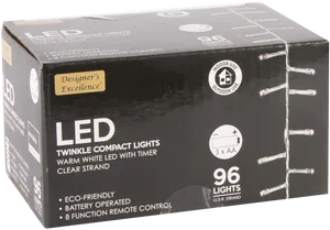 L E D Twinkle Compact Lights Box PNG Image