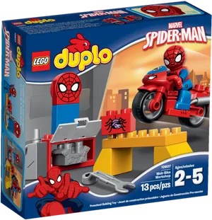 L E G O Duplo Spiderman Set Packaging PNG Image