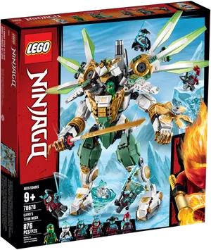 L E G O Ninjago Lloyds Titan Mech Box Art PNG Image