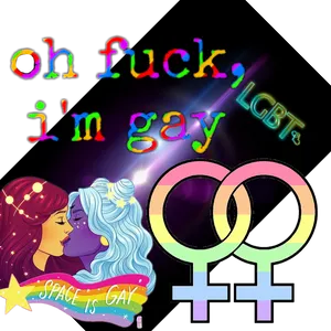 L G B T Pride Loveand Space PNG Image