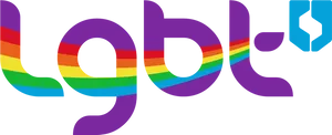 L G B T Rainbow Text Graphic PNG Image