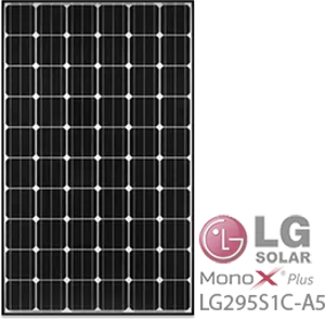 L G Mono X Plus Solar Panel PNG Image