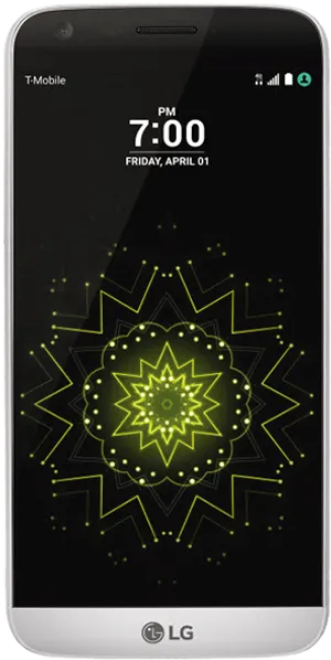 L G Smartphone Display Glowing Pattern PNG Image