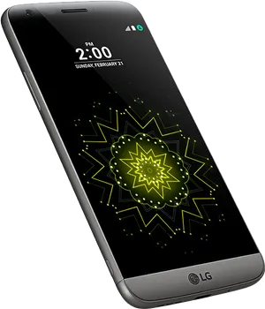 L G Smartphone Display Illuminated PNG Image