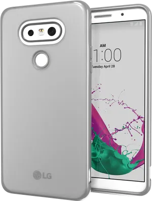 L G Smartphone Dual Camera Design PNG Image