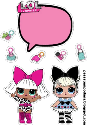 L O L Surprise Dollsand Accessories PNG Image