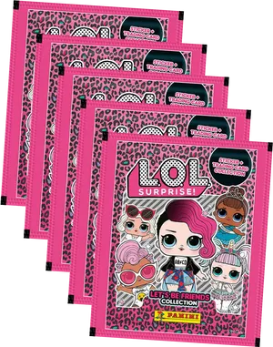 L O L Surprise Sticker Packs Collection PNG Image