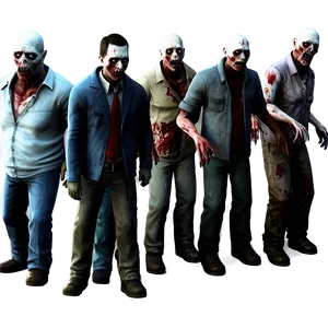 L4d2 Zombie Horde Png 32 PNG Image