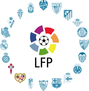 La Liga Clubs Logosand L F P Emblem PNG Image