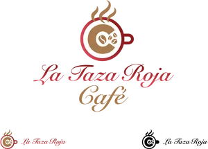 La Taza Roja Cafe Logo PNG Image