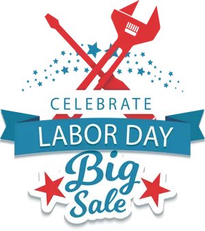 Labor Day Sale Promotion PNG Image