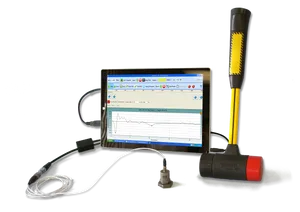 Laboratory Equipment Geophoneand Computer Analysis PNG Image